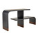 Wyngate Etagere in Ebony Oak Veneer/Antique Brass (314|FGS01)