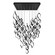 Interlace LED Chandelier in Black (34|PD-47841S-BK)