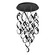 Interlace LED Chandelier in Black (34|PD-47815R-BK)