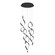 Interlace LED Chandelier in Black (34|PD-47805R-BK)