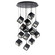 Ice Cube LED Chandelier in Black (34|PD-29315R-BK)