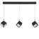 Ice Cube LED Chandelier in Black (34|PD-29303L-BK)