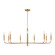 Brianna Nine Light Chandelier in Burnished Brass (454|EC1319BBS)