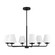 Albion Six Light Chandelier in Midnight Black (454|DJC1186MBK)