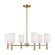 Manor Six Light Chandelier in Satin Brass (454|DJC1146SB)