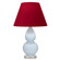 Small Double Gourd One Light Accent Lamp in Baby Blue Glazed Ceramic w/Lucite (165|A696R)