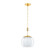 Clementon One Light Pendant in Aged Brass (70|7310-AGB)