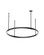 Stagger LED Chandelier in Nightshade Black (182|MDCH53827B)