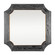 Farra Wall Mirror in Cerused Black/Weathered Brass (137|449MI36A)