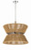 Serena Six Light Pendant in Chrome/Walnut (46|58596-CHWAL)