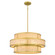 Stoneland Six Light Pendant in Brushed Gold (10|STO2824BRG)