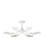Snowflower Collection Six Light Semi-Flush Mount in Gesso White (142|9000-1226)