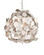 Lunaria Collection One Light Chandelier in Contemporary Silver Leaf/Contemporary Silver (142|9000-1198)