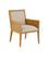Santos Armchair in Sea Sand/Satin Brass (142|7000-0862)