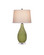 Anjou Table Lamp One Light Table Lamp in Pale Green/Off-White/Clear/Satin Nickel (142|6000-0943)