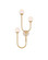 Highsmith Three Light Wall Sconce in Brass/Natural/White (142|5000-0256)