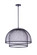Sculptural Statement Pendants LED Pendant in Flat Black (46|P1006FB-LED)