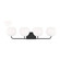 Rory Four Light Vanity in Midnight Black (1|GLV1014EN3/MBK)