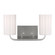 Rhett Two Light Vanity in Brushed Steel (1|GLV1002EN3/BS)