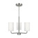 Rhett Three Light Chandelier in Brushed Steel (1|GLC1003EN3/BS)