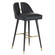 Crowley Bar Stool in Black/Ebony/Antique Brass (314|FSI12)