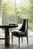 Crowley Dining Chair in Black/Ebony/Antique Brass (314|FRI16)