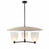 Eldridge Three Light Chandelier in Natural Iron/Frosted/Taupe (314|DMI12)