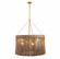 Dutchess Four Light Chandelier in Gold and Gray/Antique Brass (314|DMC24)