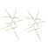 Fireworks Wall Decor, S/2 in Clean Silver Leaf (52|04371)