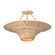 Ketan One Light Semi Flush Mount in Vintage Gold Leaf (67|C2425-VGL)
