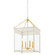 Rosalie Four Light Lantern in Aged Brass (428|H932704L-AGB/SCR)