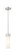 Downtown Urban One Light Mini Pendant in Satin Nickel (405|617-1S-SN-G617-8WH)