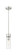 Downtown Urban One Light Mini Pendant in Satin Nickel (405|617-1S-SN-G617-8CL)