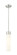 Downtown Urban One Light Mini Pendant in Satin Nickel (405|617-1S-SN-G617-11WH)