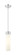 Downtown Urban One Light Mini Pendant in Polished Chrome (405|617-1S-PC-G617-11SWH)