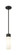 Downtown Urban One Light Mini Pendant in Matte Black (405|617-1S-BK-G617-8WH)