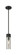 Downtown Urban One Light Mini Pendant in Matte Black (405|617-1S-BK-G617-8SM)
