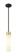 Downtown Urban One Light Mini Pendant in Black Antique Brass (405|617-1S-BAB-G617-11WH)