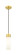 Downtown Urban One Light Mini Pendant in Satin Gold (405|617-1P-SG-G617-8WH)