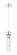 Downtown Urban One Light Mini Pendant in Polished Chrome (405|617-1P-PC-G617-11SCL)