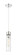 Downtown Urban One Light Mini Pendant in Polished Chrome (405|617-1P-PC-G617-11DE)