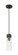 Downtown Urban One Light Mini Pendant in Matte Black (405|617-1P-BK-G617-8SDY)