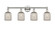 Edison Four Light Bath Vanity in Polished Nickel (405|616-4W-PN-G559-5ME)