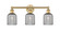 Edison Three Light Bath Vanity in Brushed Brass (405|616-3W-BB-G559-5SM)
