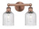 Edison Two Light Bath Vanity in Antique Copper (405|616-2W-AC-G559-5SDY)