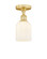 Edison One Light Semi-Flush Mount in Satin Gold (405|616-1F-SG-G559-5GWH)