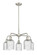 Downtown Urban Five Light Chandelier in Satin Nickel (405|516-5CR-SN-G559-5SDY)