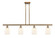Ballston Four Light Island Pendant in Brushed Brass (405|516-4I-BB-G559-5GWH)