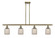 Ballston Four Light Island Pendant in Antique Brass (405|516-4I-AB-G559-5ME)