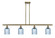 Ballston Four Light Island Pendant in Antique Brass (405|516-4I-AB-G559-5BL)